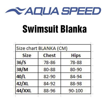Дамски Бански AQUA SPEED Swimsuit Blanka 44 522409 370 изображение 6